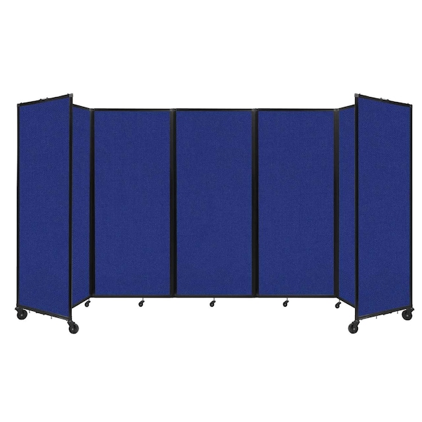 Room Divider 360 Folding Portable Partition 14' x 6'10" Royal Blue Fabric